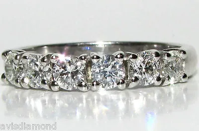 1.00 ROUND CUT DIAMONDS BAND RING MODERN A  G/VS
