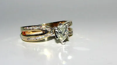 1.02CT PEAR SHAPE DIAMOND RING 14KT MODERN CLASS