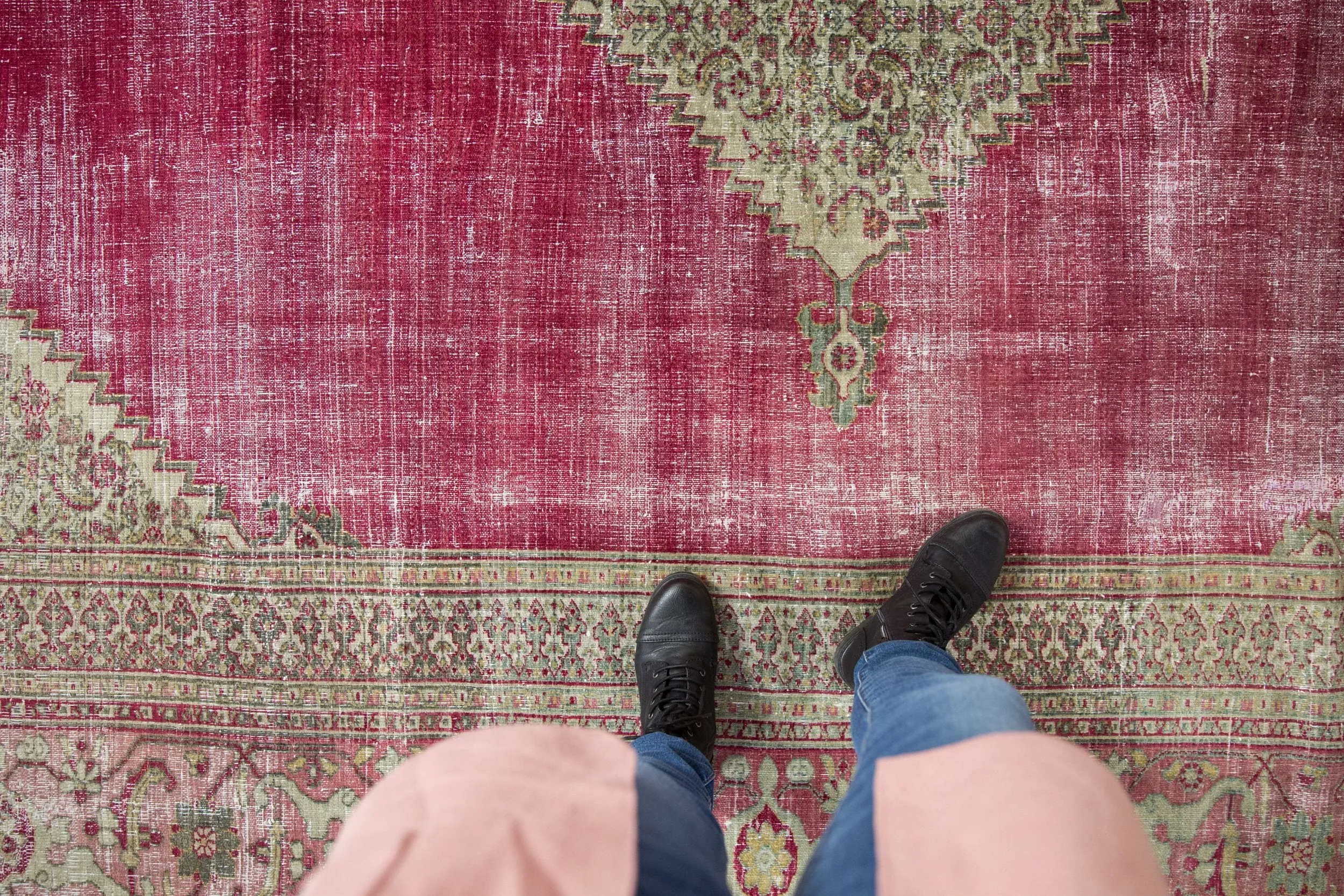 10x12 Vintage Distressed Doroksh Carpet