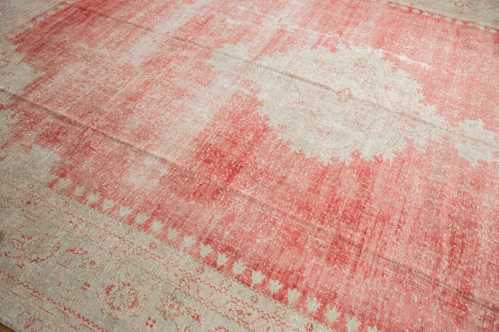 10x14 Vintage Distressed Oushak Carpet