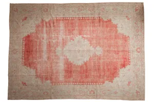 10x14 Vintage Distressed Oushak Carpet