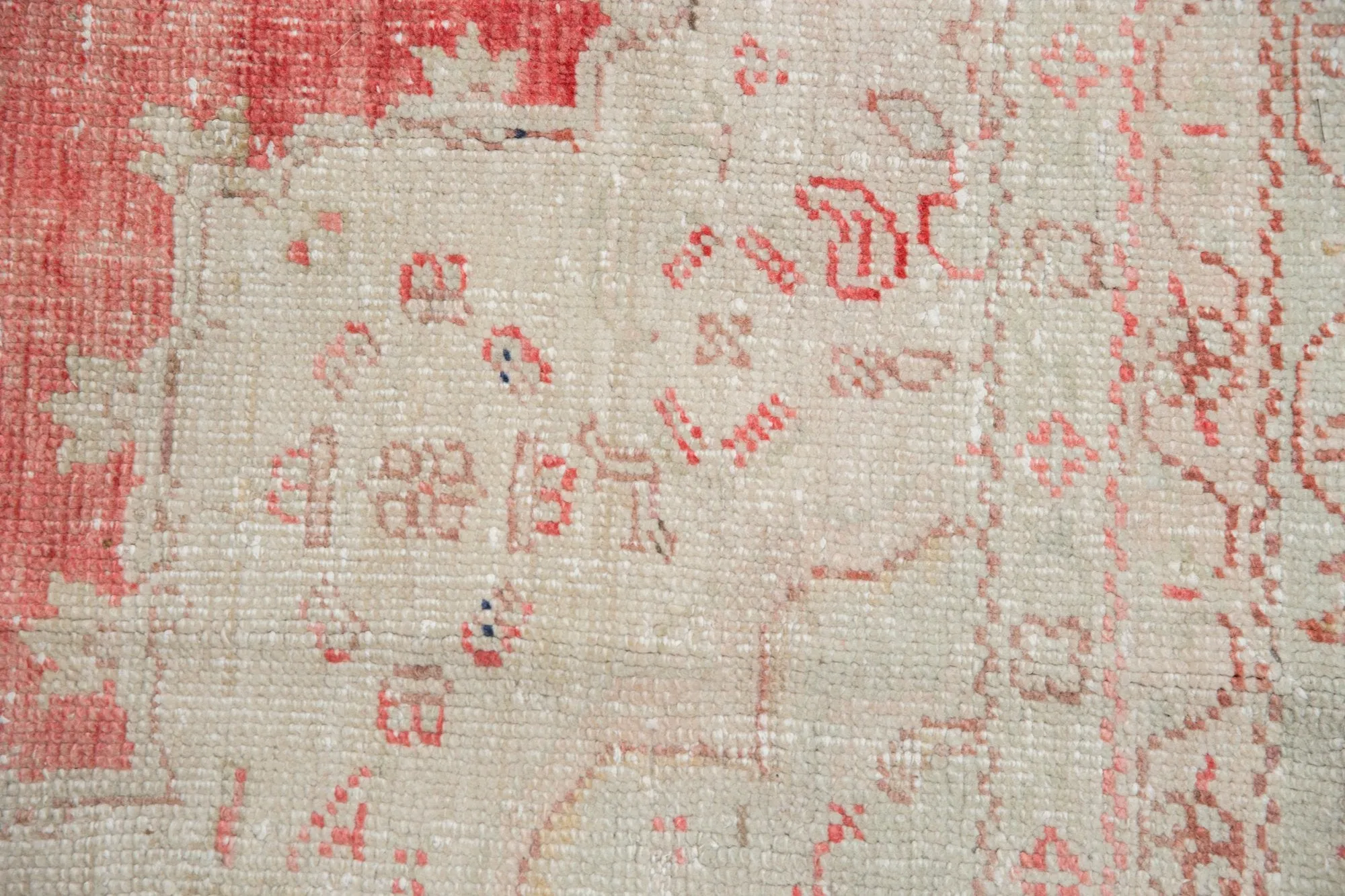 10x14 Vintage Distressed Oushak Carpet