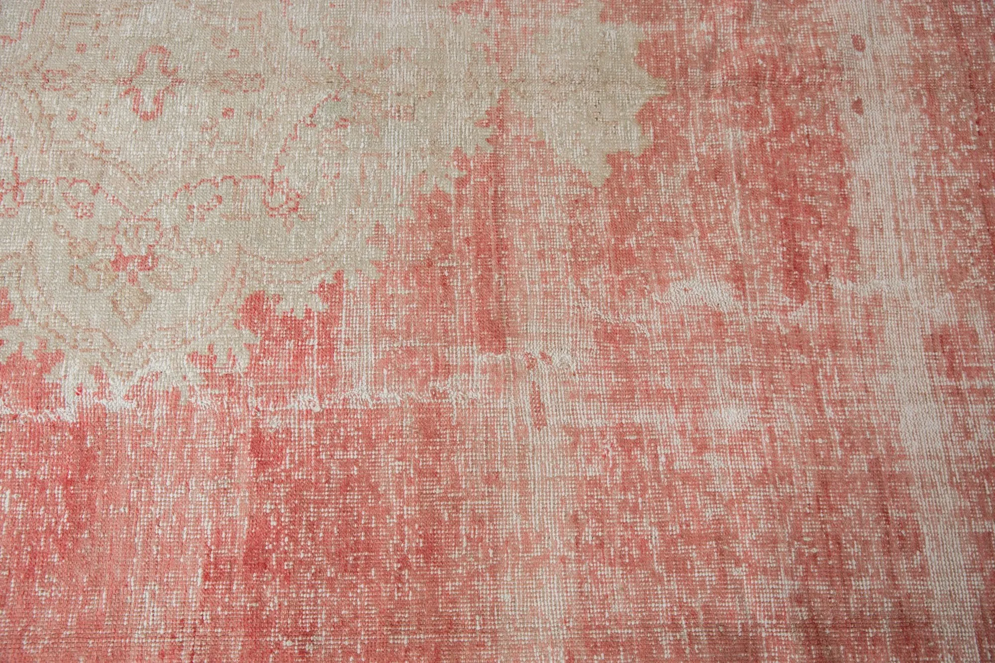 10x14 Vintage Distressed Oushak Carpet