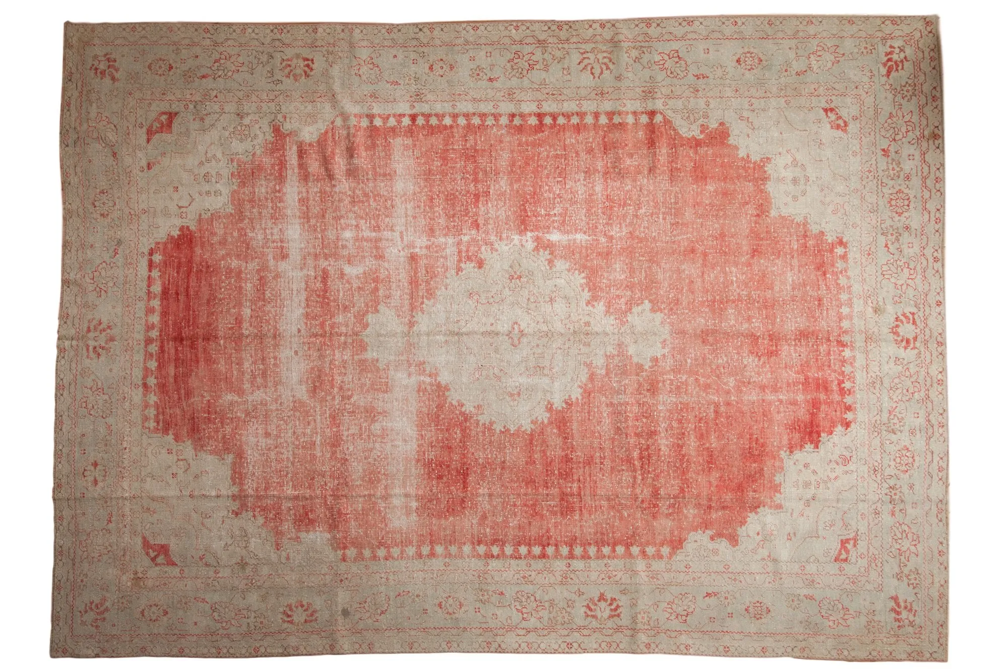 10x14 Vintage Distressed Oushak Carpet