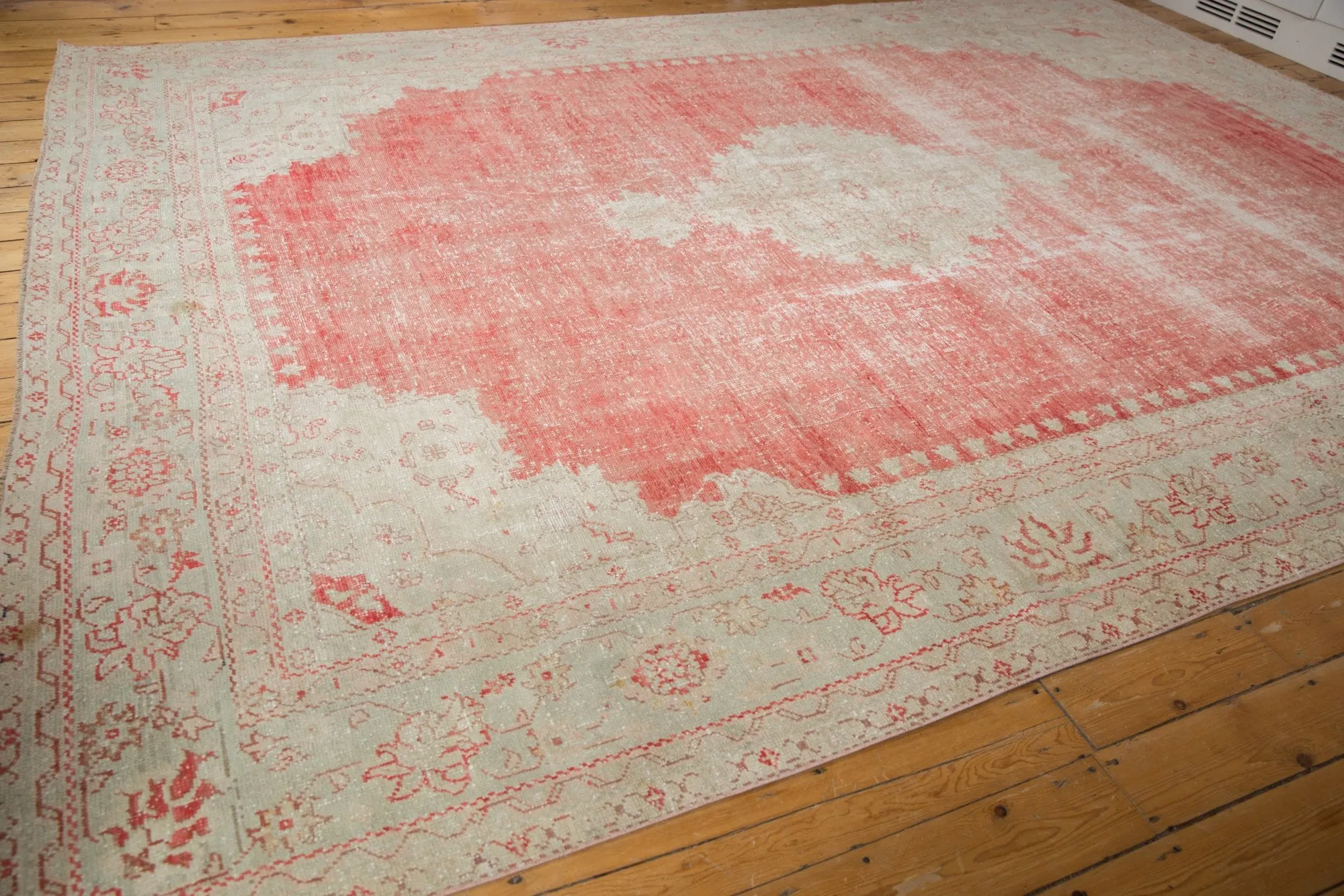 10x14 Vintage Distressed Oushak Carpet