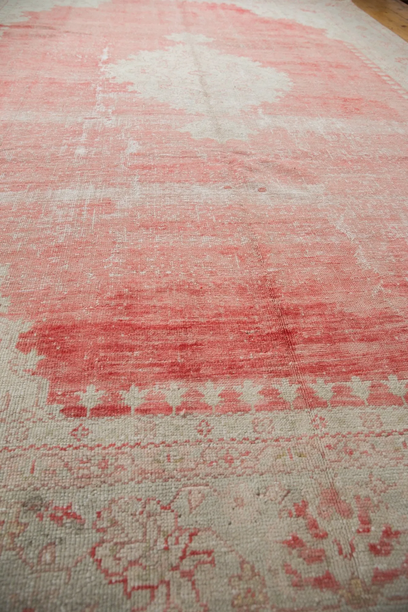 10x14 Vintage Distressed Oushak Carpet