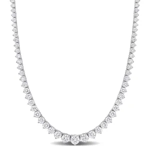12 1/2 CT Diamond TW Tennis Necklace Platinum White FGH VVS-VS2 Length (inches): 17