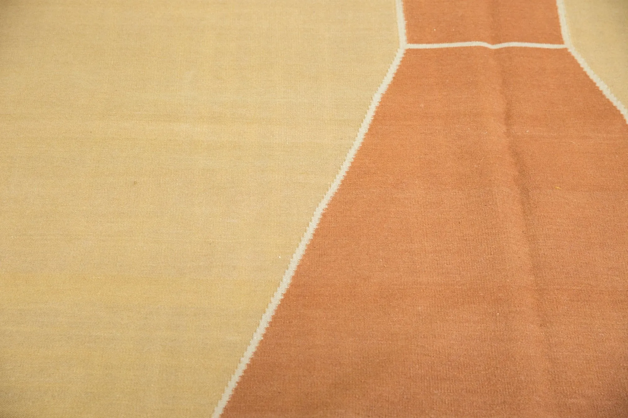 12.5x18 Vintage Contemporary Kilim Carpet