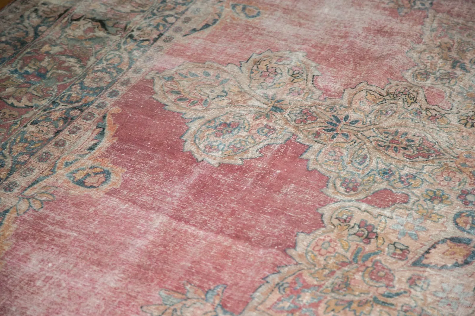 12x18.5 Antique Distressed Kermanshah Carpet