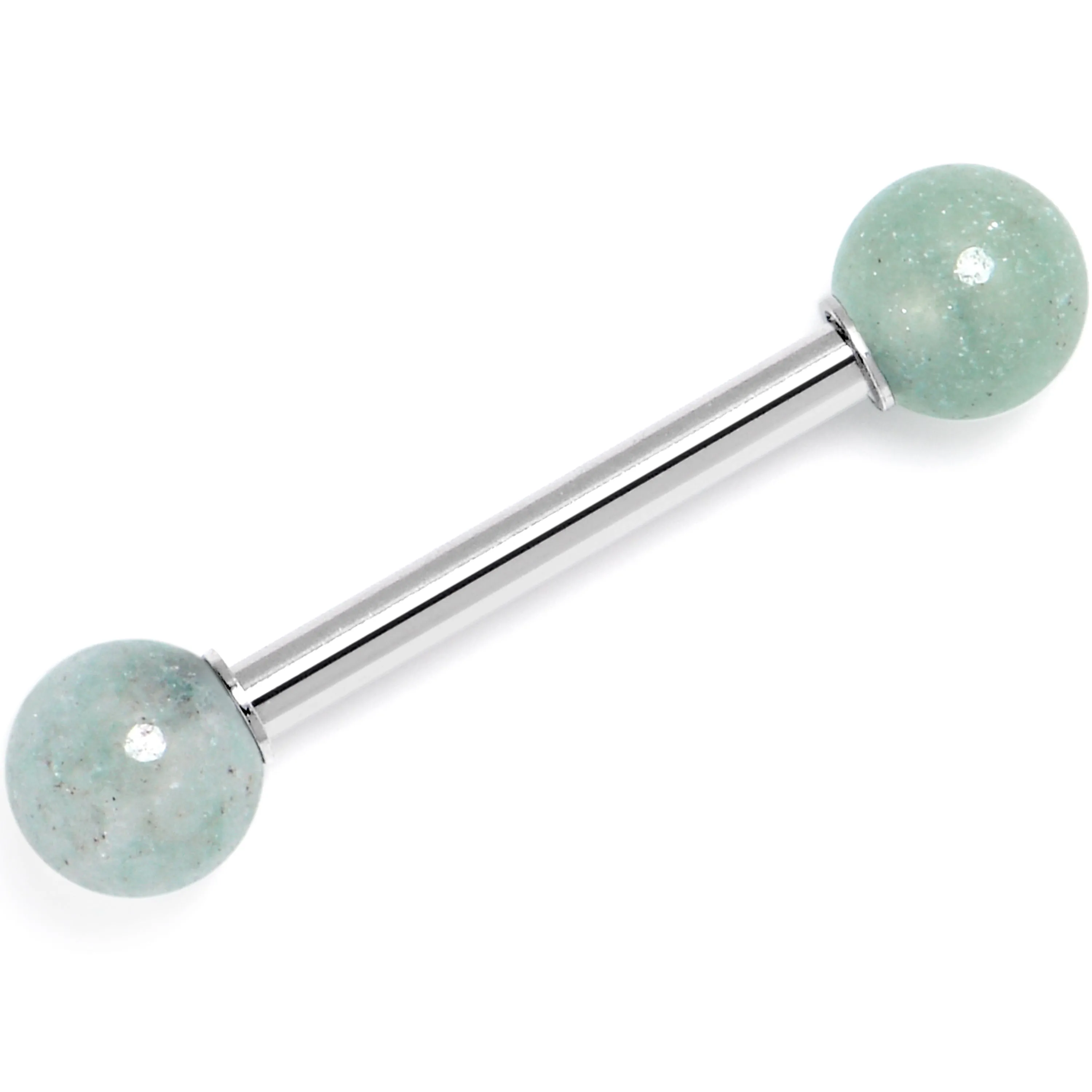 14 Gauge 5/8 Aventurine Natural Stone Tongue Ring