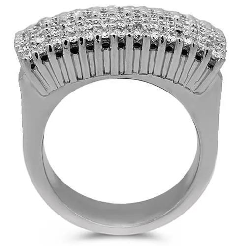 14K Solid White Gold Mens Diamond Ring 7.25 Ctw