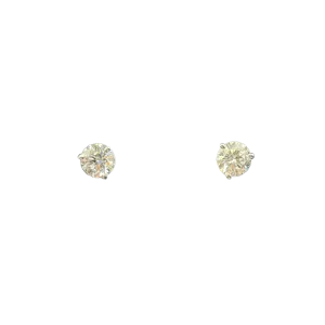 14k White Gold 1.65ct G SI1 Round Diamond Stud Earrings