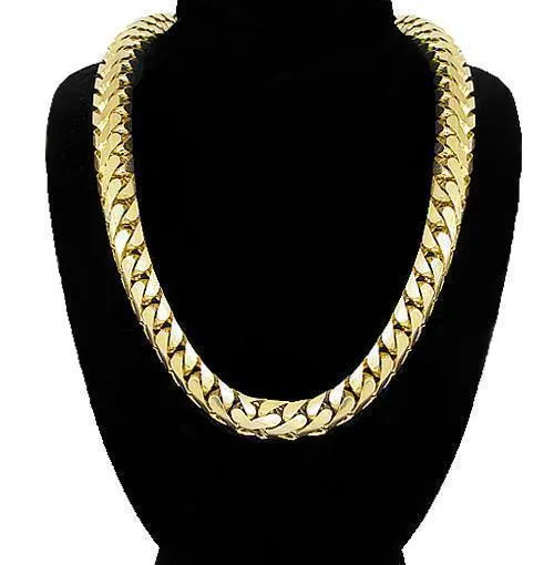 14k Yellow Gold Mens Franco Chain 7 mm