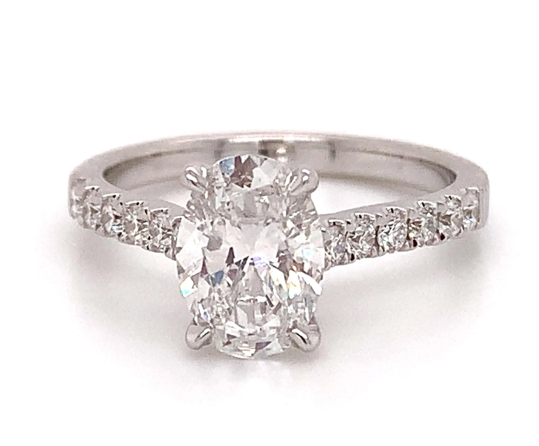 1.50ctw Oval Brilliant Cut Engagement Ring