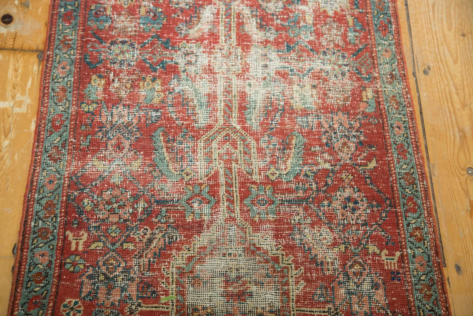 2x13.5 Antique Heriz Rug Runner