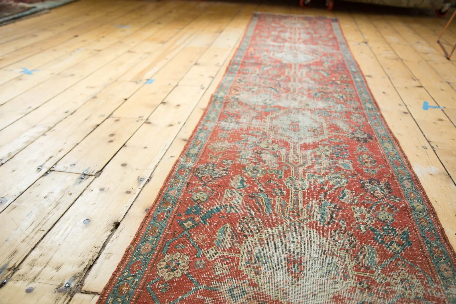 2x13.5 Antique Heriz Rug Runner