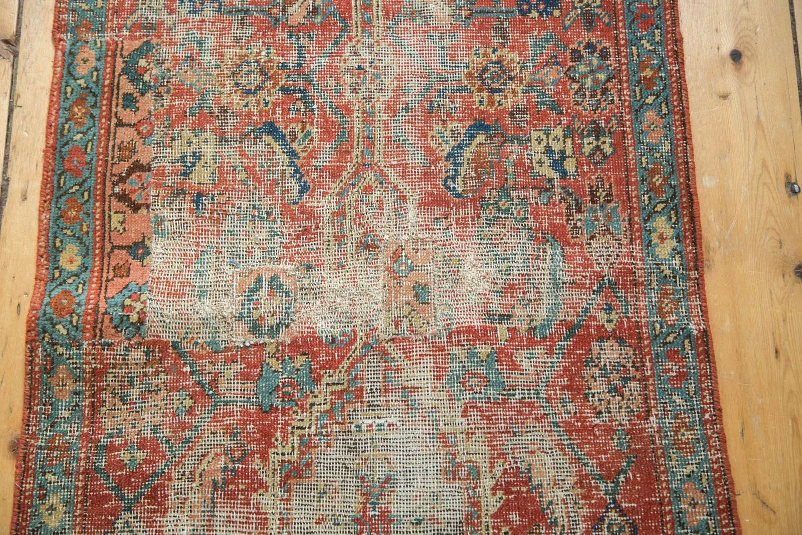 2x13.5 Antique Heriz Rug Runner
