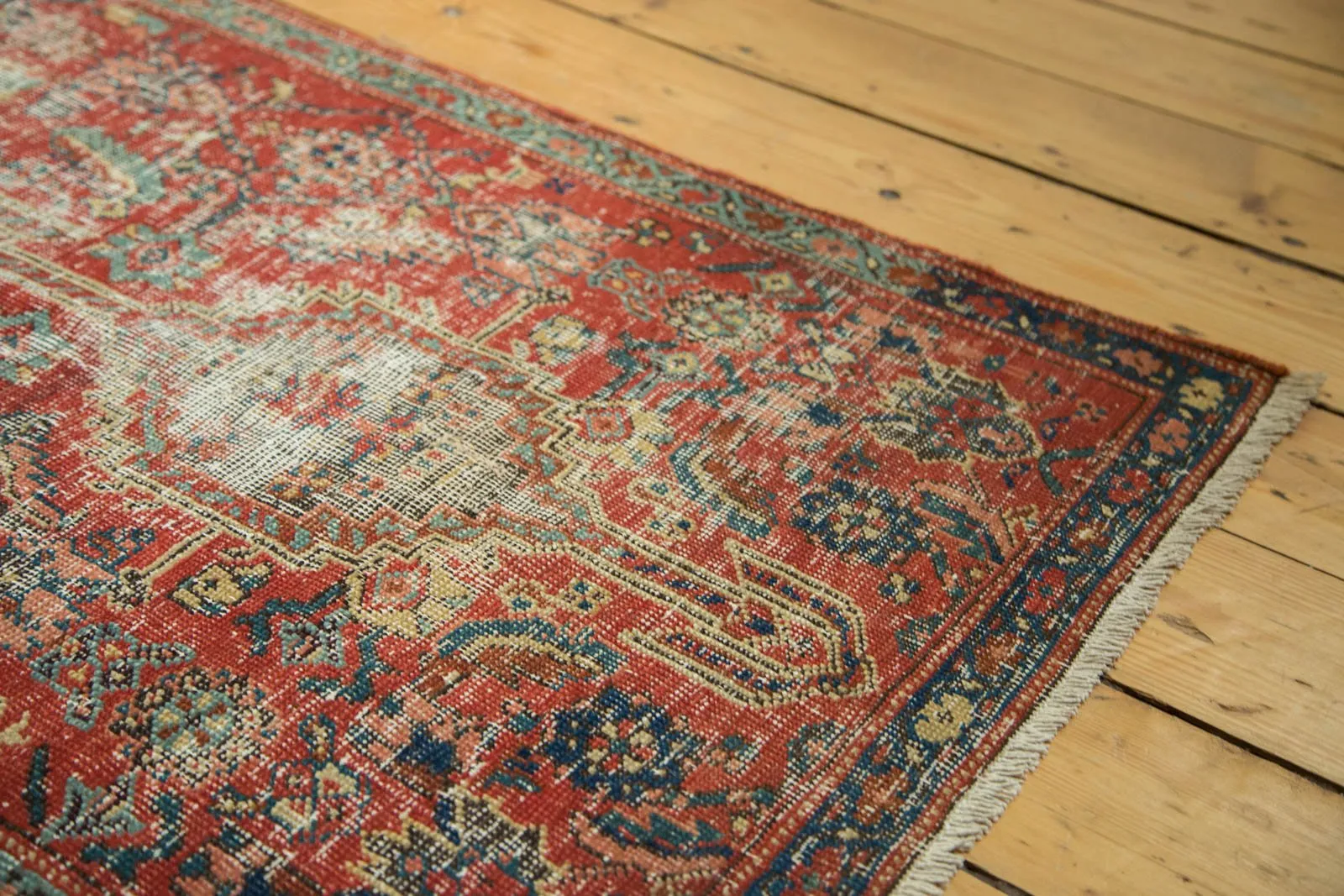 2x13.5 Antique Heriz Rug Runner