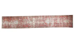 2x13.5 Antique Heriz Rug Runner