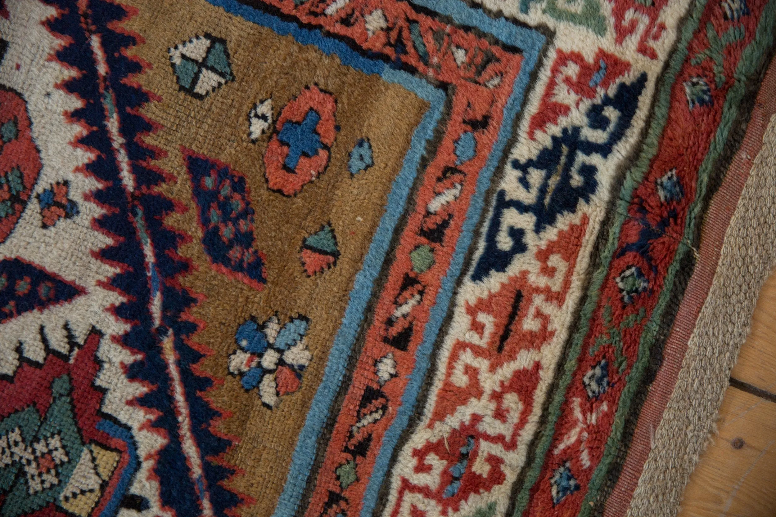 3.5x11.5 Antique Caucasian Rug Runner