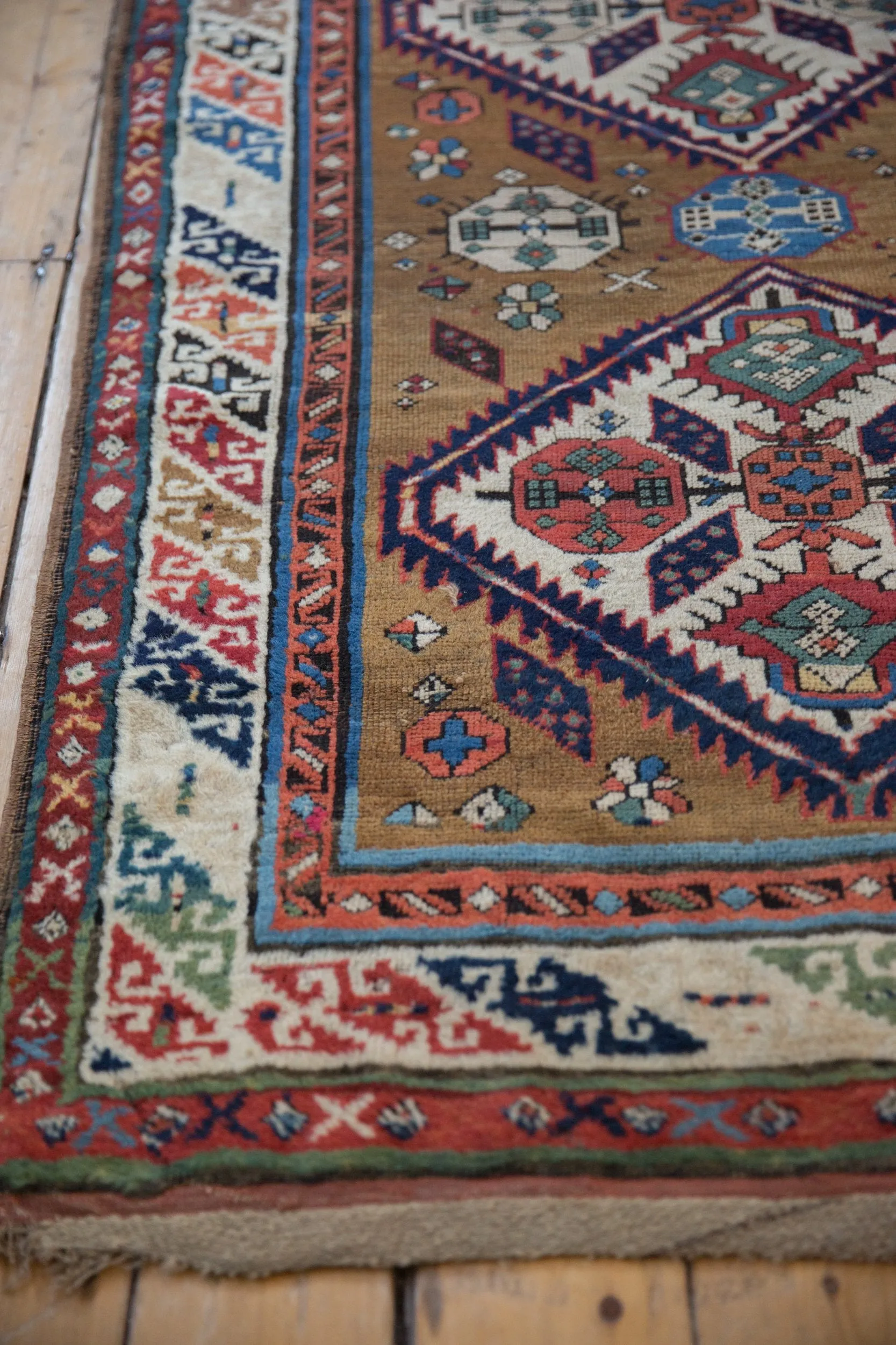 3.5x11.5 Antique Caucasian Rug Runner