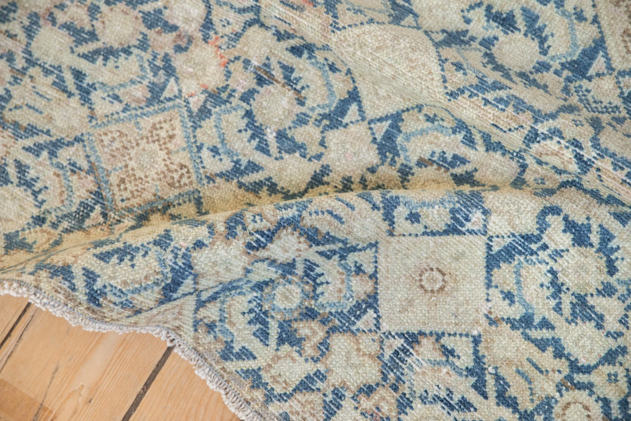 3.5x4.5 Vintage Distressed Fragment Hamadan Square Rug