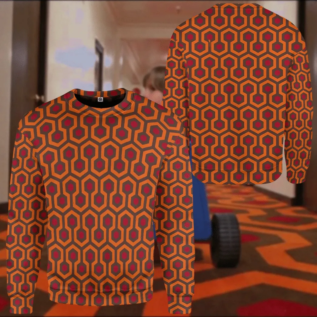 3D Overlook Hotel Carpet The Shining Custom Cosplay Tshirt Hoodie QT207157Hf