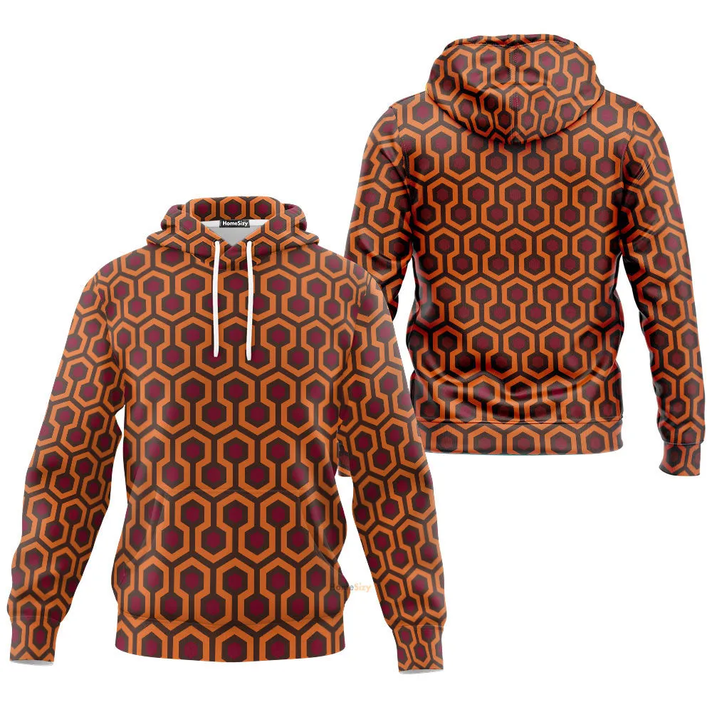 3D Overlook Hotel Carpet The Shining Custom Cosplay Tshirt Hoodie QT207157Hf