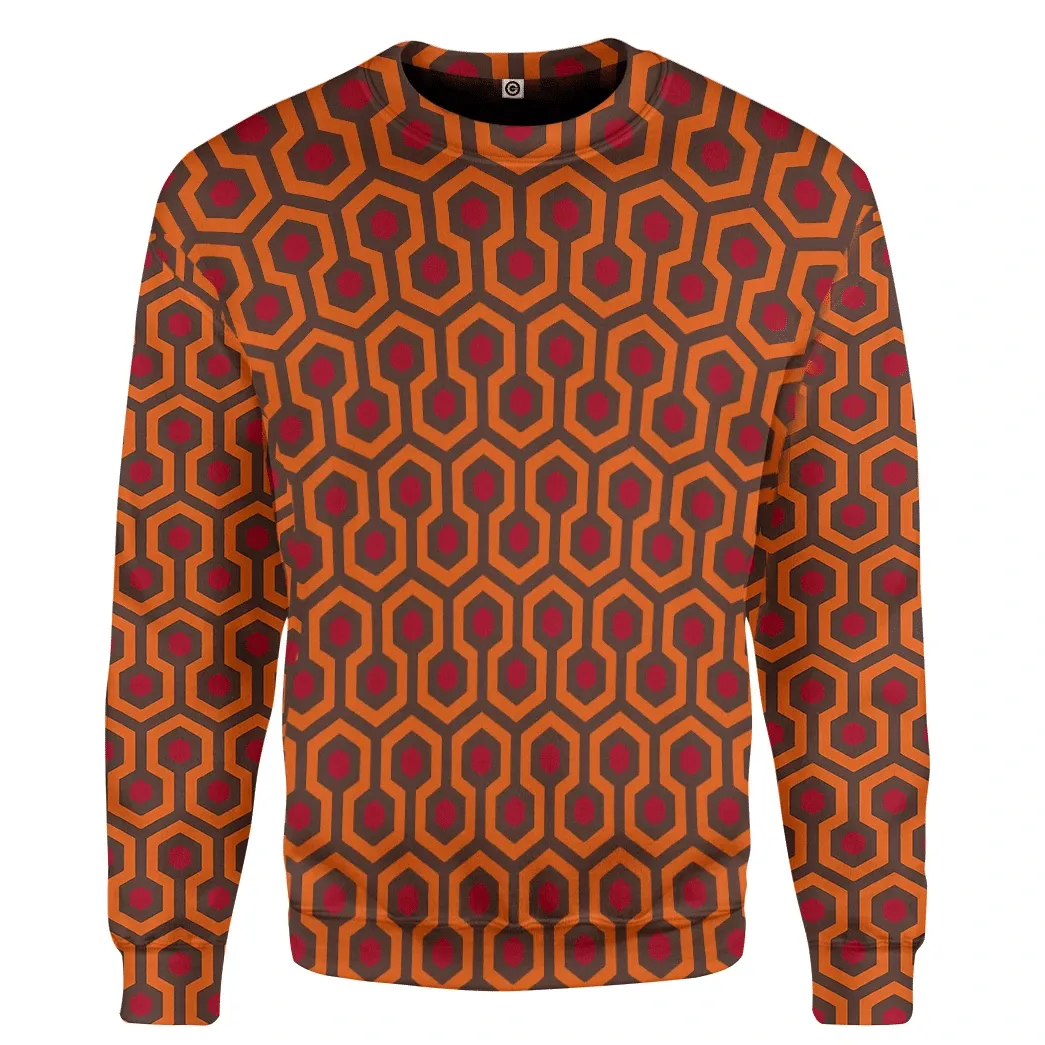 3D Overlook Hotel Carpet The Shining Custom Cosplay Tshirt Hoodie QT207157Hf
