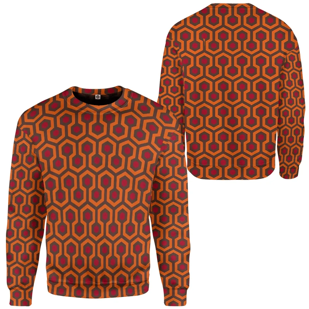 3D Overlook Hotel Carpet The Shining Custom Cosplay Tshirt Hoodie QT207157Hf