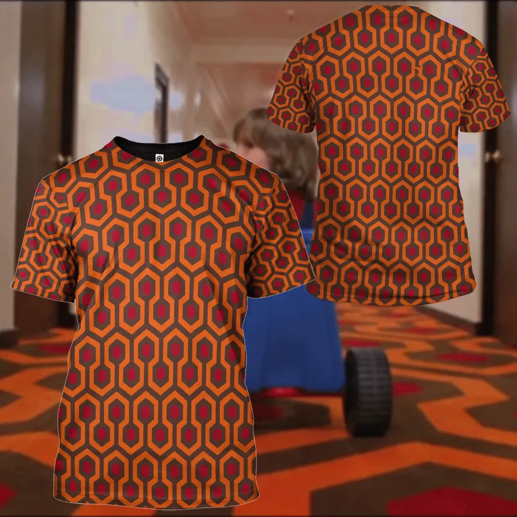 3D Overlook Hotel Carpet The Shining Custom Cosplay Tshirt Hoodie QT207157Hf