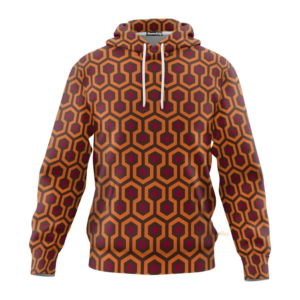 3D Overlook Hotel Carpet The Shining Custom Cosplay Tshirt Hoodie QT207157Hf