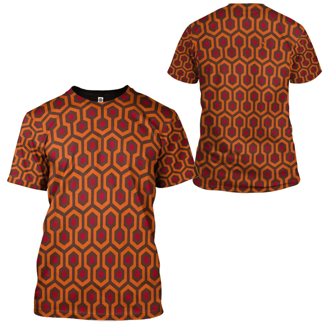 3D Overlook Hotel Carpet The Shining Custom Cosplay Tshirt Hoodie QT207157Hf