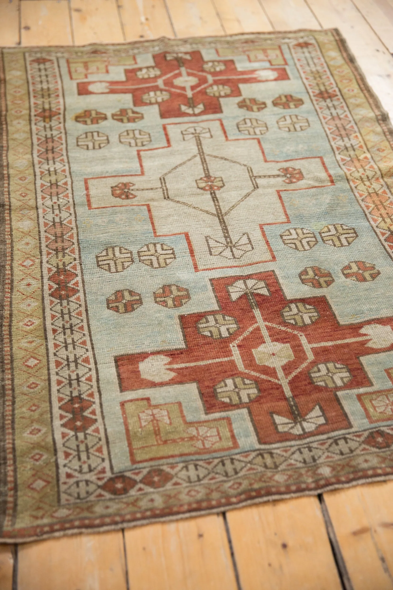 3x5 Vintage Distressed Caucasian Rug