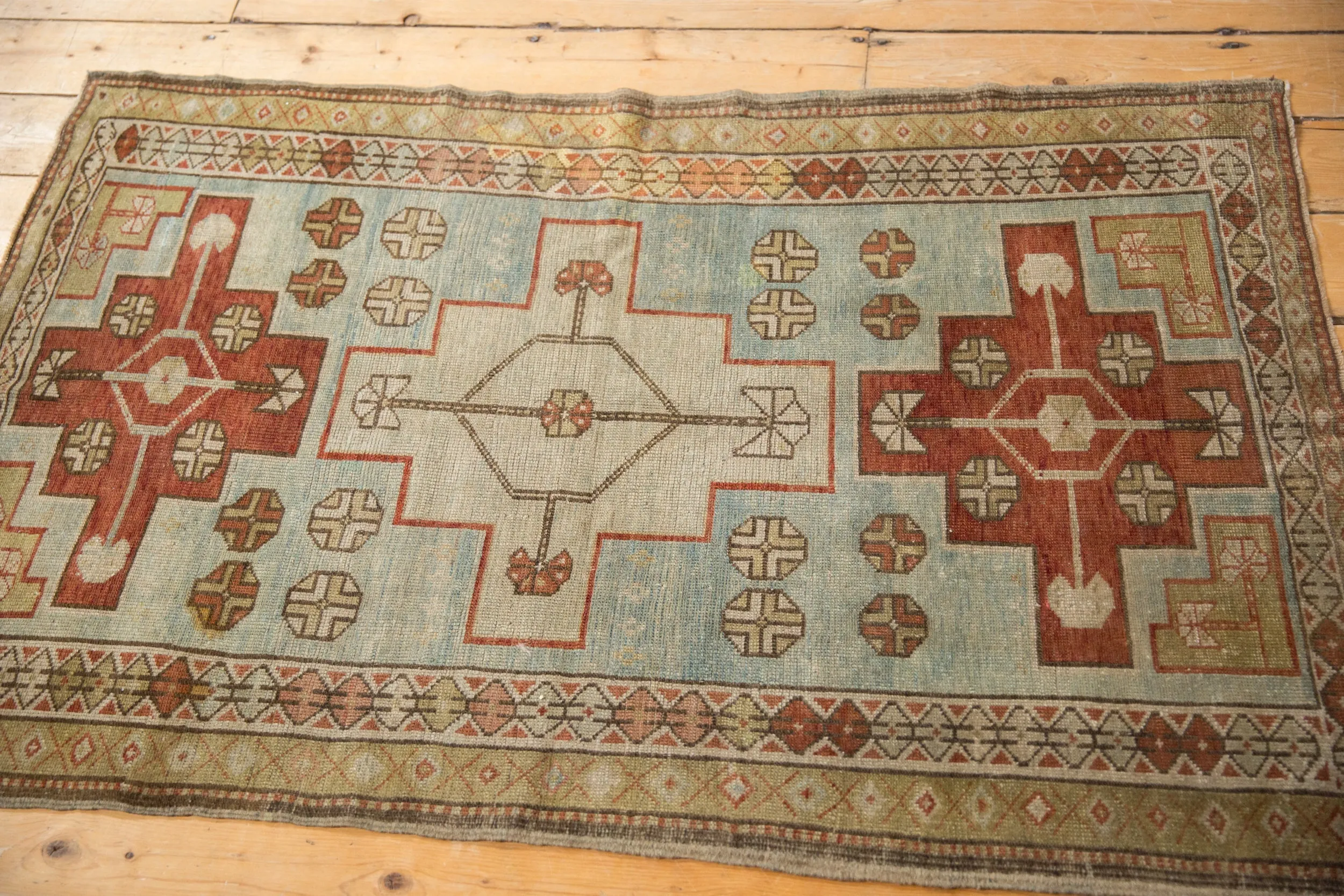 3x5 Vintage Distressed Caucasian Rug
