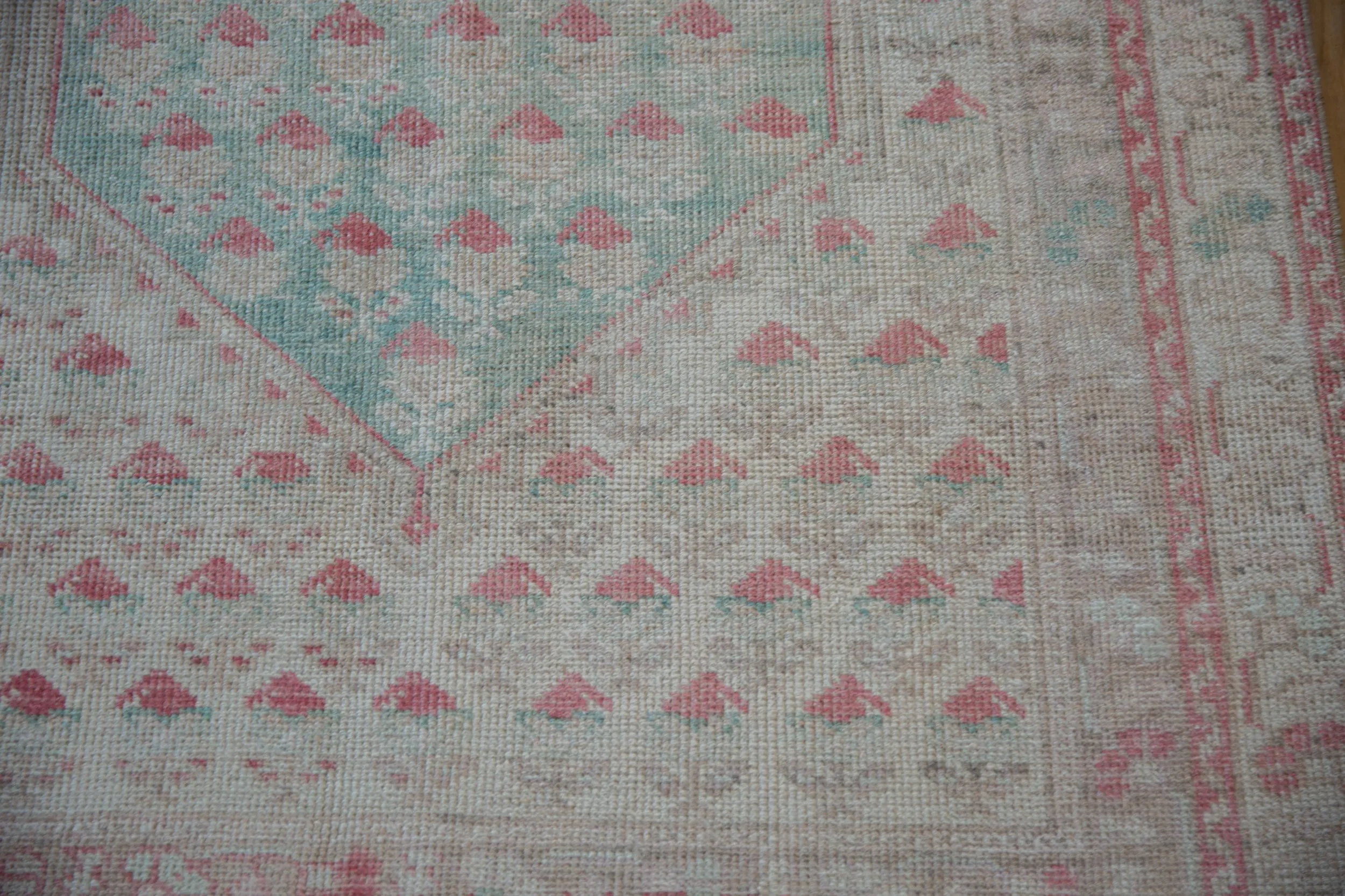 4x6.5 Vintage Distressed Oushak Rug