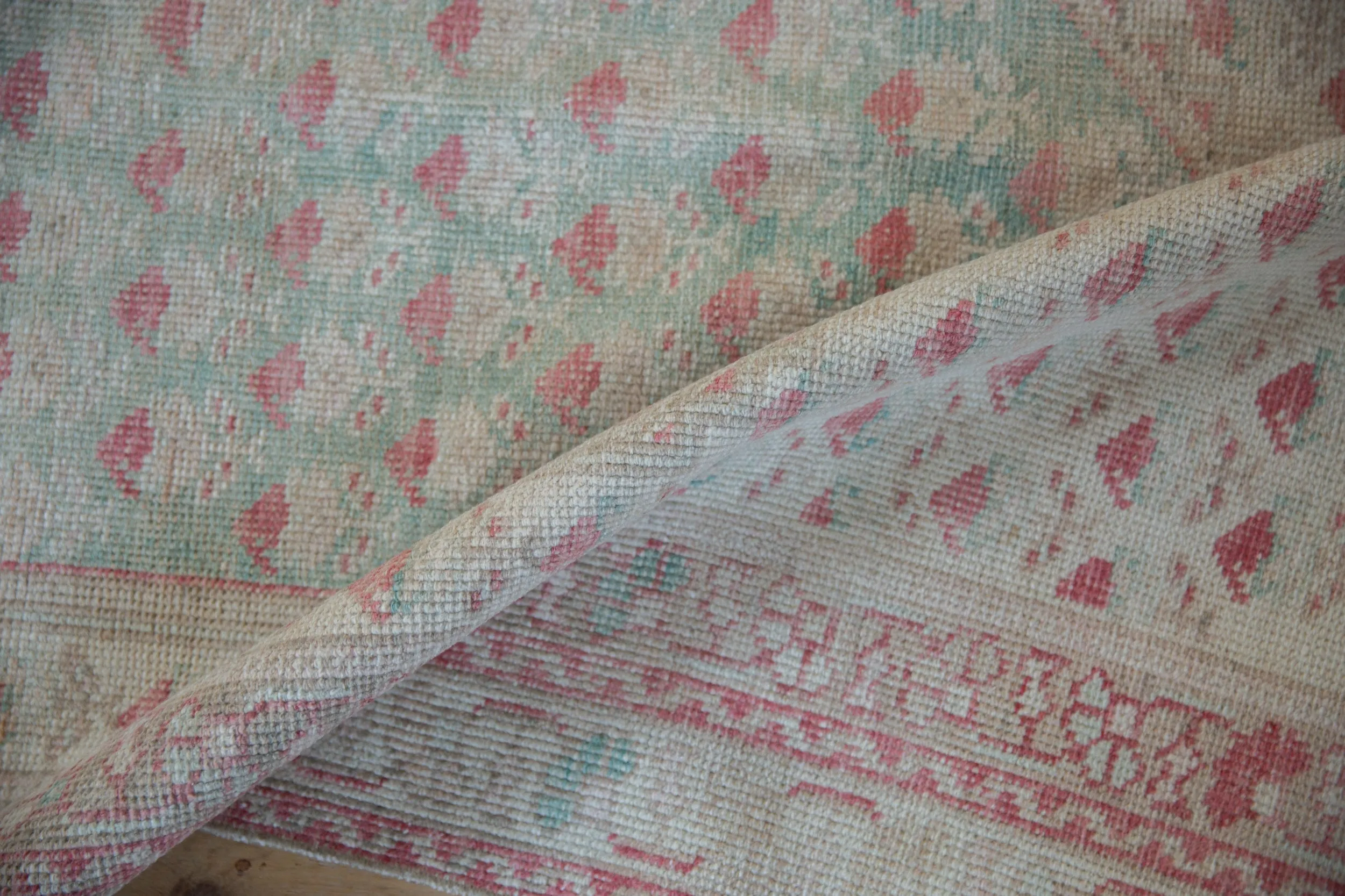 4x6.5 Vintage Distressed Oushak Rug