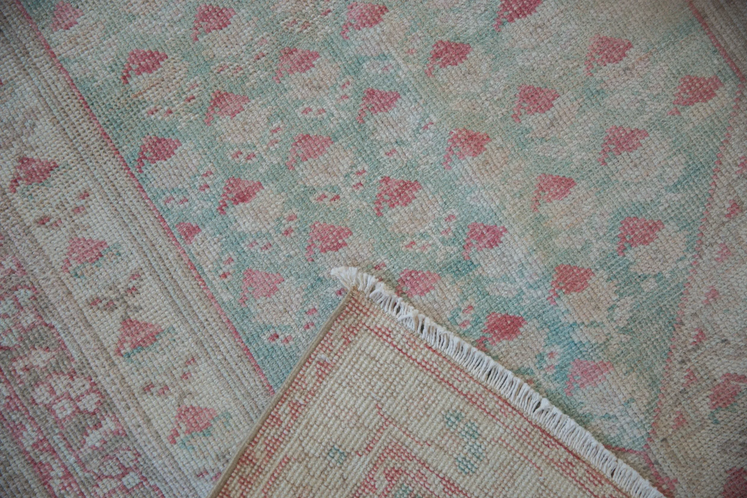 4x6.5 Vintage Distressed Oushak Rug