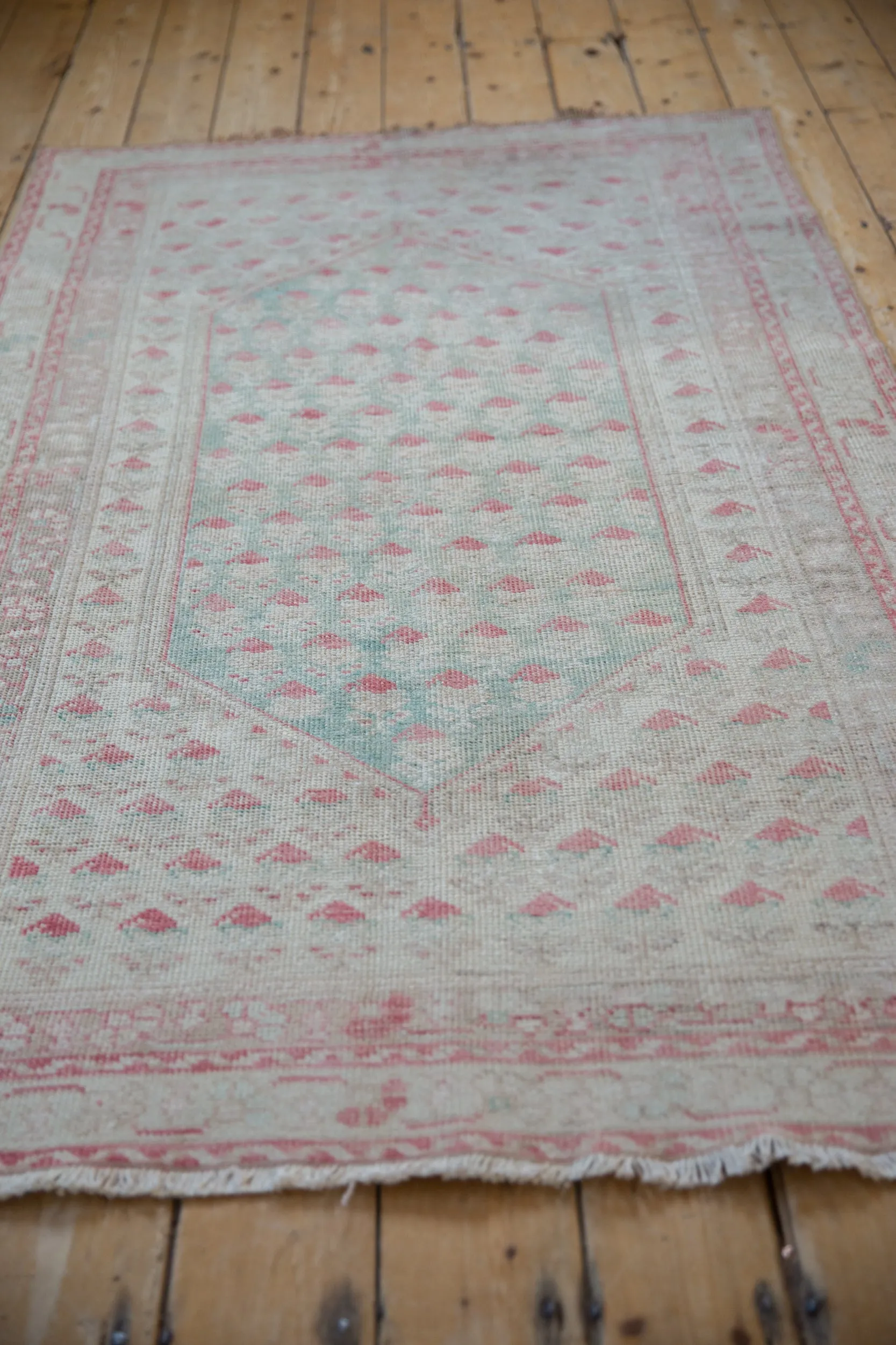 4x6.5 Vintage Distressed Oushak Rug