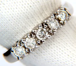 .55CT DIAMONDS RING CLASSIC BAND 14KT H/VS