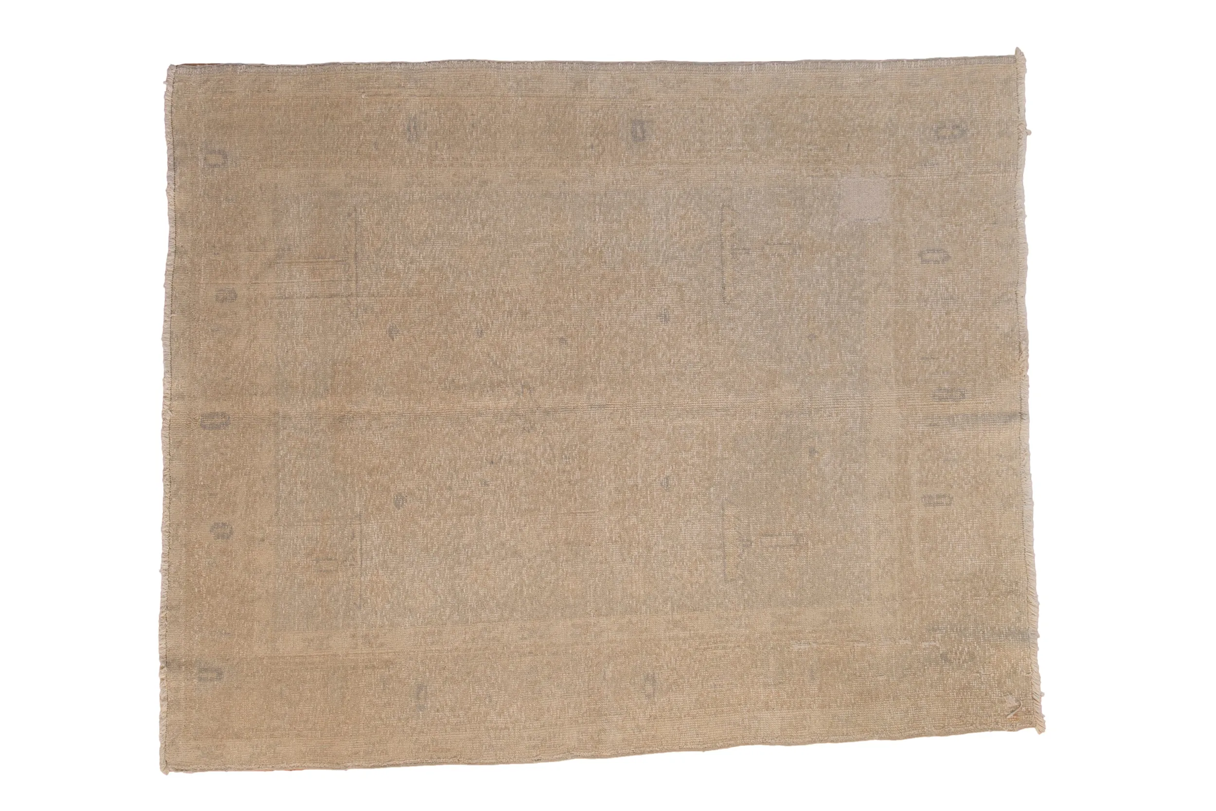 5.5x6.5 Vintage Distressed Oushak Carpet