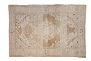 5.5x8 Vintage Distressed Hamadan Carpet