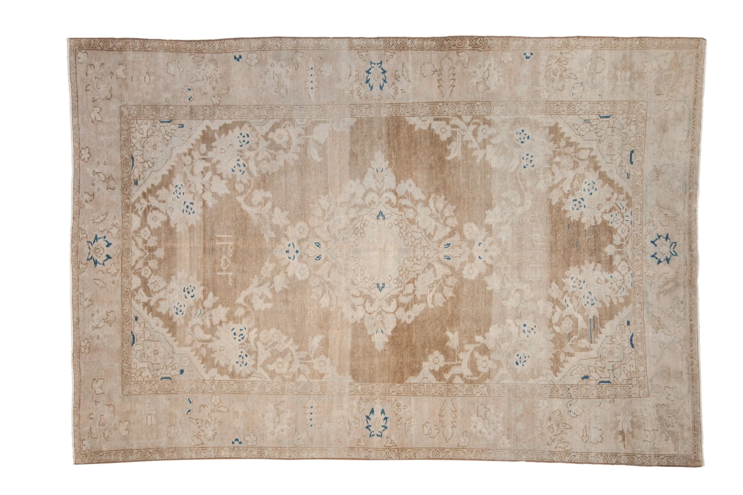 5.5x8 Vintage Distressed Hamadan Carpet