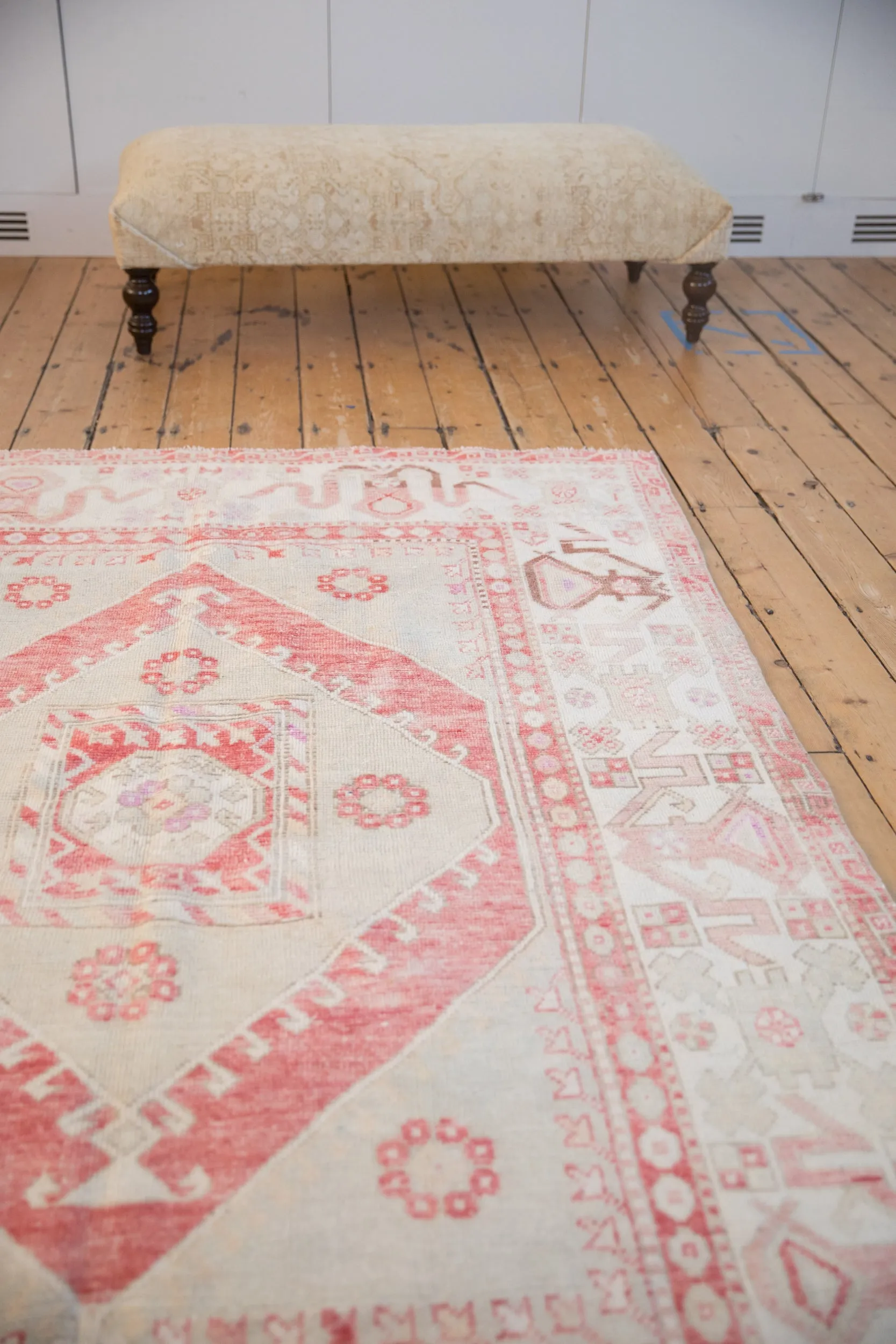 5.5x8 Vintage Distressed Oushak Carpet