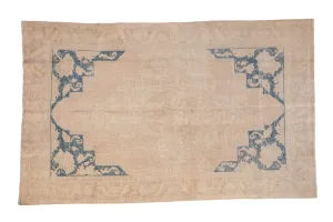 5x8 Vintage Distressed Oushak Carpet