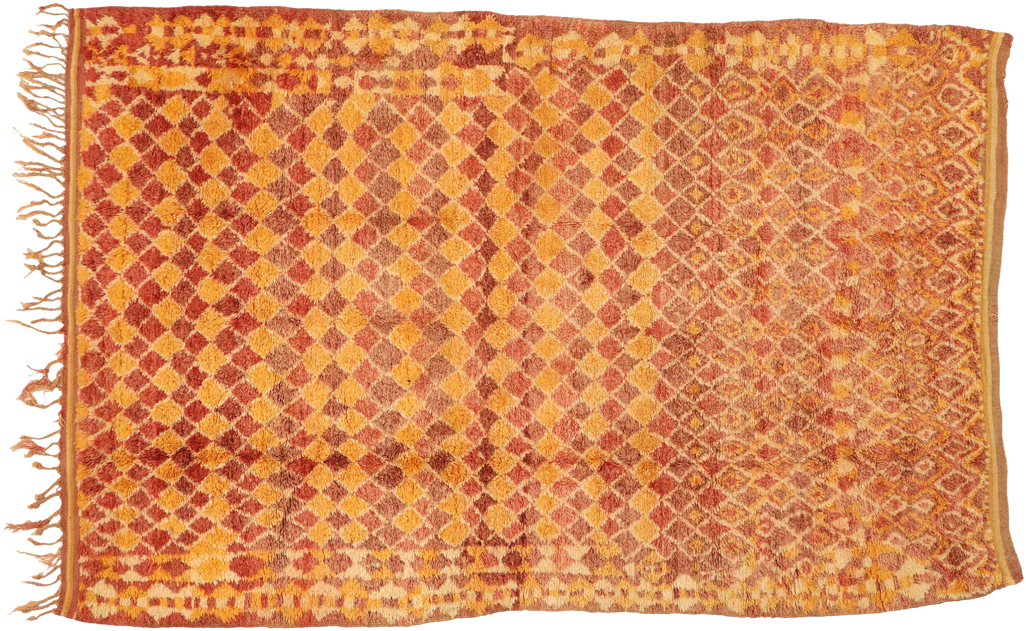6'10" x 10'4" Vintage Moroccan Rug