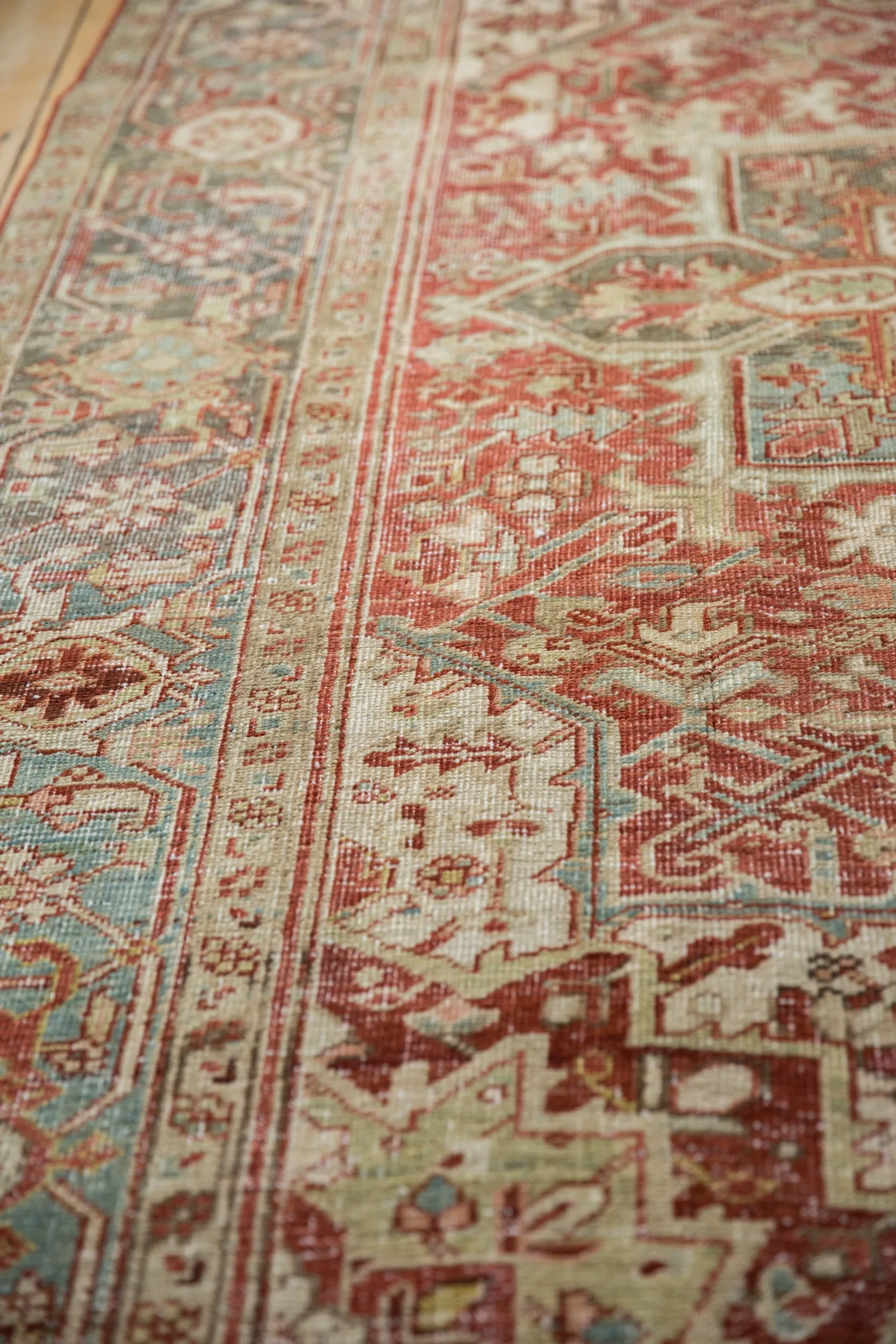 6.5x10 Vintage Distressed Heriz Carpet