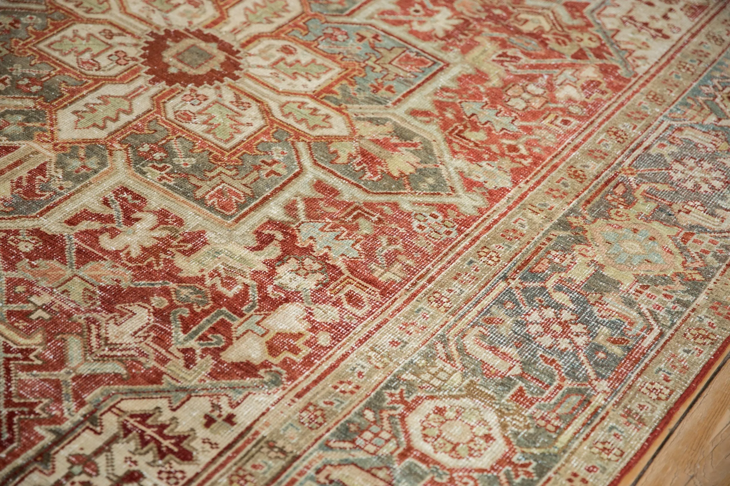 6.5x10 Vintage Distressed Heriz Carpet