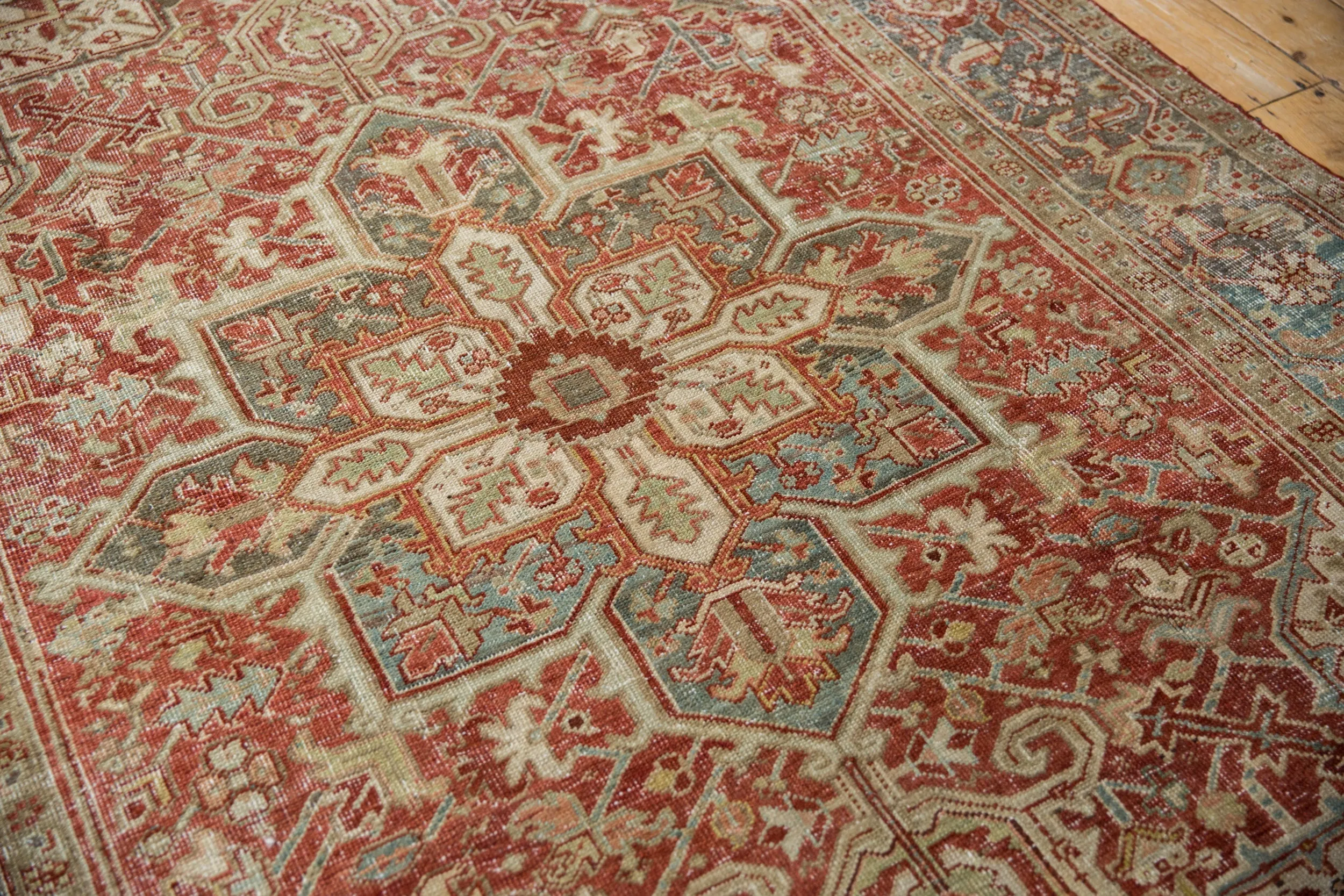 6.5x10 Vintage Distressed Heriz Carpet