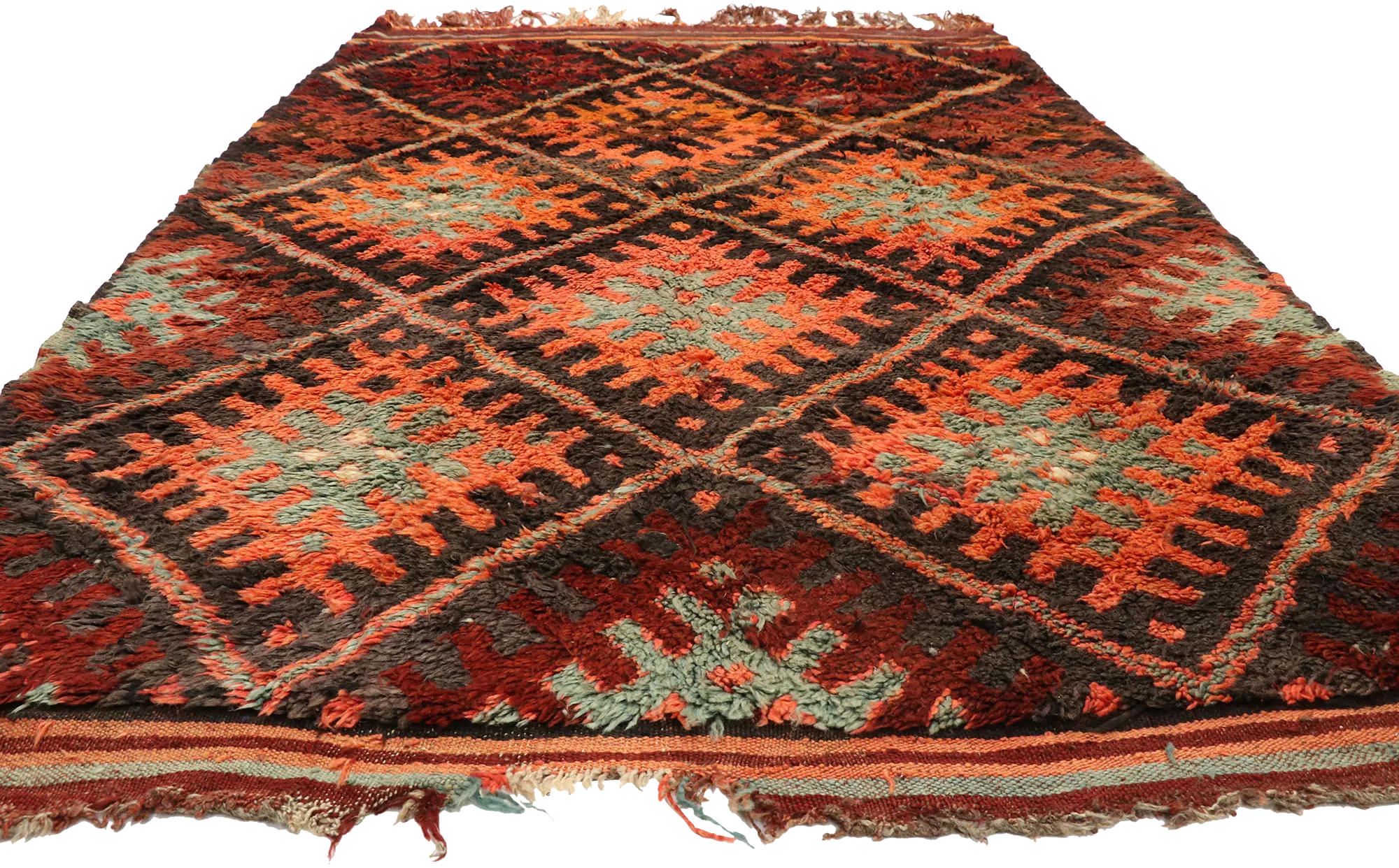6'6" x 10'8" Vintage Moroccan Rug